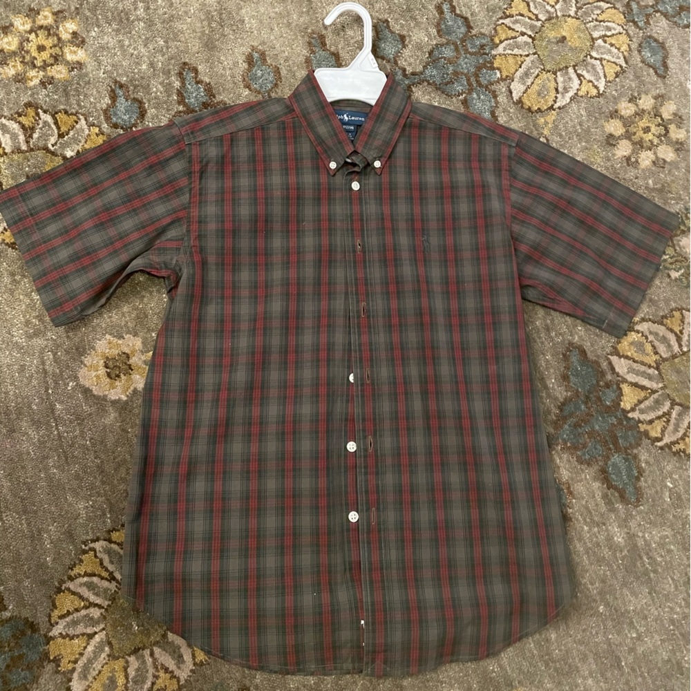 Boys short sleeved Ralph Lauren Polo shirt.
